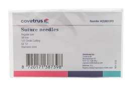 Covetrus Agujas de Sutura 1/2 Corte Sz 12 (38 mm) Ojo Regular 12u